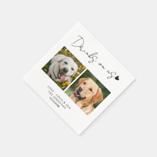 Custom Foto Drinks auf mir Haustier Hochzeit Serviette