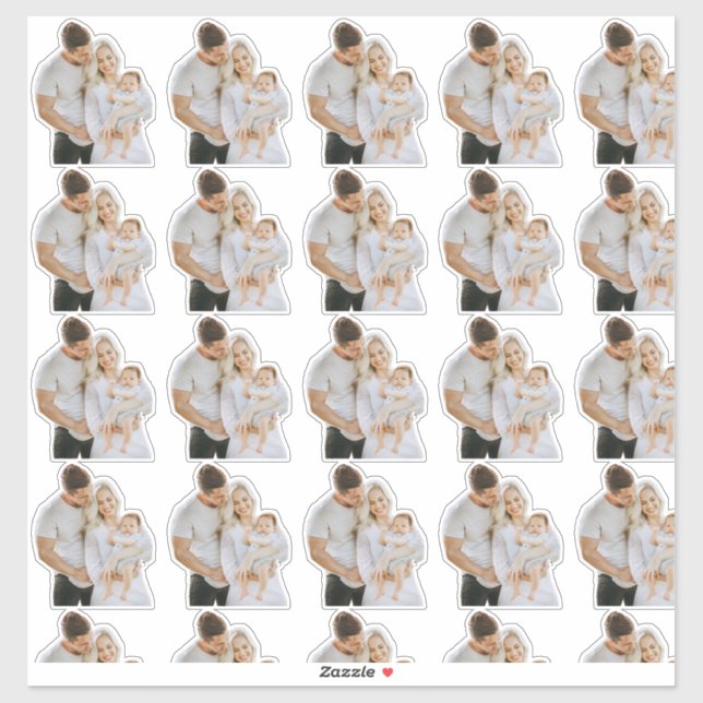 Custom Foto Face Die Schneiden Vinyl wasserdicht G Aufkleber (Blatt)