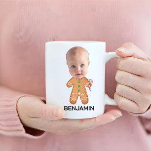Custom Foto Face Funny Christmas Lebkuchen Kinder Kaffeetasse