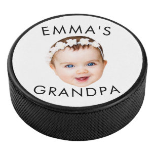Custom Foto Face Mama Oma Opa Geburtstag Eishockey Puck