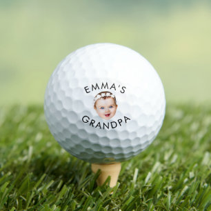 Custom Foto Face Mama Oma Opa Geburtstag Golfball