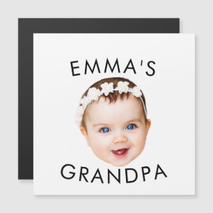 Custom Foto Face Mama Oma Opa Geburtstag Magnetkarte