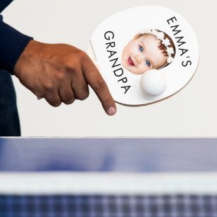 Custom Foto Face Mama Oma Opa Geburtstag Tischtennis Schläger