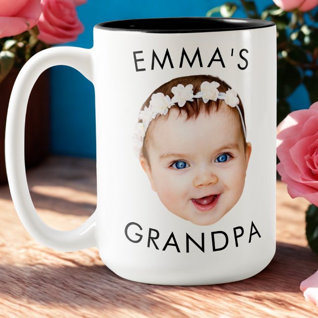 Custom Foto Face Tasse Mama Oma Opa Geburtstag (Von Creator hochgeladen)