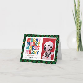 Custom Foto Farbenfrohe Weihnachtskarte Feiertagskarte