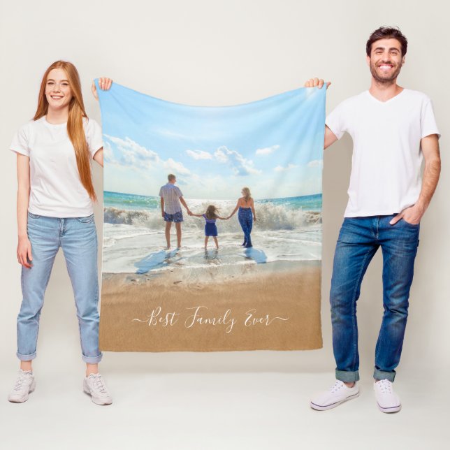 Custom Foto Fleece Blanken Ihr Foto Geschenk für I (Beispiel)