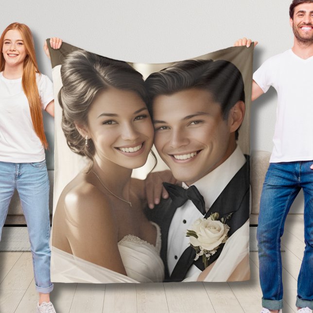 Custom Foto Fleece Blanket 1. Geburtstagsgeschenk (Von Creator hochgeladen)