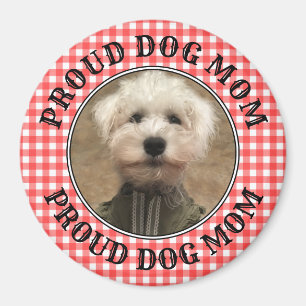 Custom Foto Frame Country Red Buffalo Karo Kariert Magnet