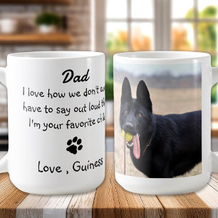 Custom Foto Funny Dog Vater Kaffeetasse