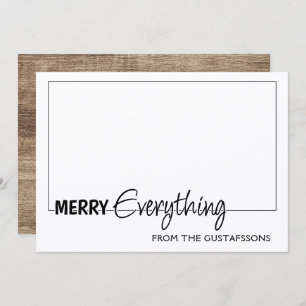 Custom Foto Funny Merry Alles Spaß Text Feiertagskarte