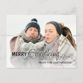 Custom Foto Funny Merry Alles Spaß Text Postkarte