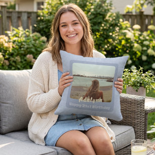 Custom Foto Geschenke für 21 Jahre alt Weiblich Bl Kissen
