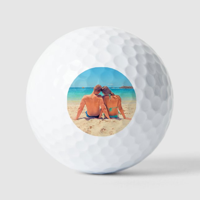 Custom Foto Golf Balls Geschenk mit Ihren Fotos Golfball (Vorderseite)