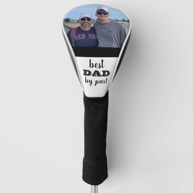 Custom Foto Golf Driver Cover - Geschenk für Papa Golf Headcover (Vorderseite)