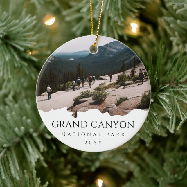 Custom Foto Grand Canyon Nationalpark Arizona Keramik Ornament (Baum)