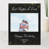Custom Foto Happy Birthday Best Boyfrien jemals