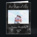 Custom Foto Happy Birthday Best Boyfriend jemals Karte<br><div class="desc">Custom Foto Happy Birthday Best Boyfriend Ever Card</div>