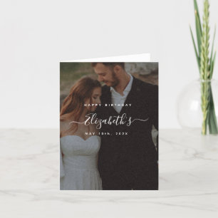Custom Foto Happy Birthday Feiertagskarte