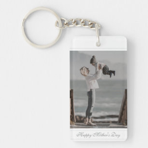 Custom Foto Happy Mother's Day Skript Baby Schlüsselanhänger