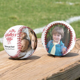 Custom Foto Happy Vatertag Baseball
