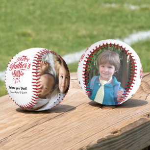 Custom Foto Happy Vatertag Baseball