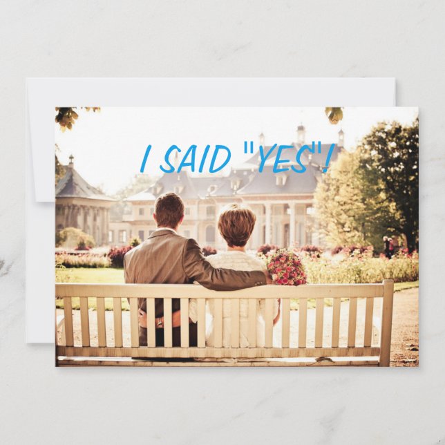 Custom Foto Hochzeit Einladung (Vorderseite)