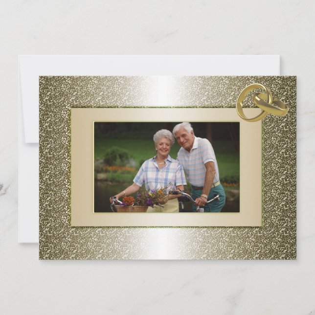 Custom Foto Hochzeitstag Party Einladung (Vorderseite)