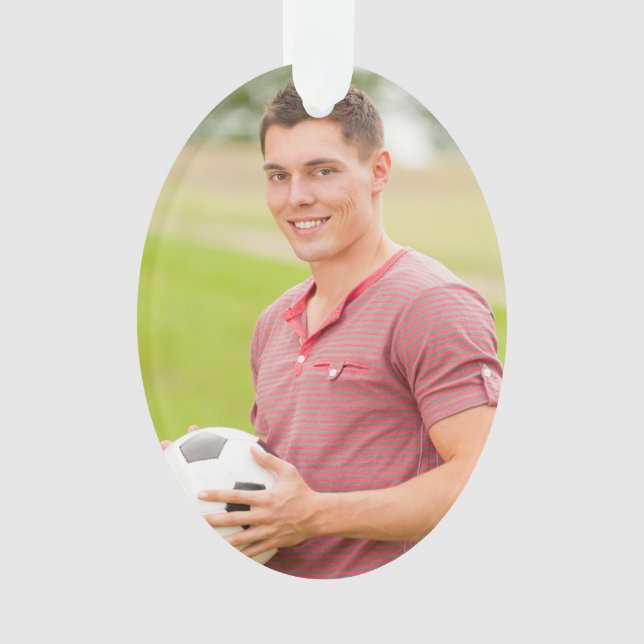 Custom Foto Holiday Ornament (Vorderseite)