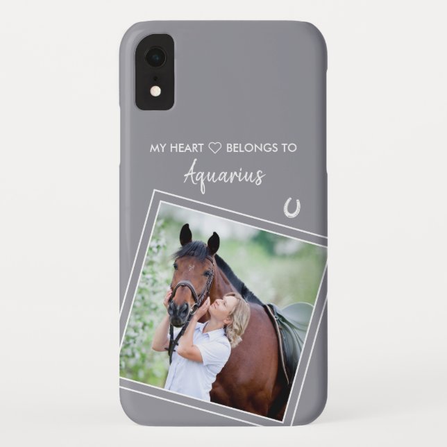 Custom Foto Horse Lover Case-Mate iPhone Hülle (Rückseite)