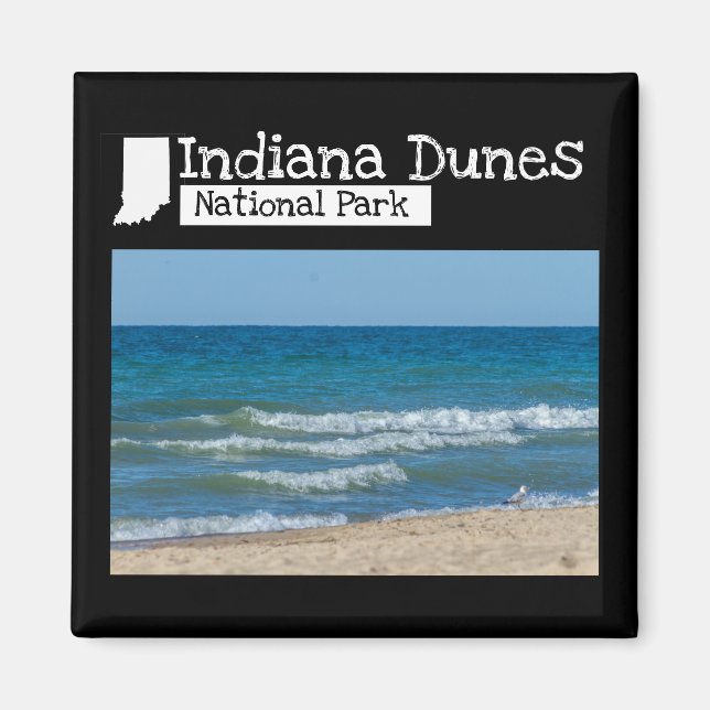 Custom Foto - Indiana Dunes National Park Magnet (Vorne)