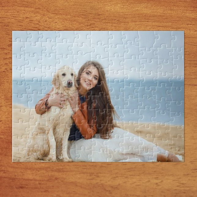 Custom Foto Jigsaw Puzzle Geschenk (A Stylish Photo Gift. Easily Add Your Custom Photo (Optional Text via the Edit Design Feature).)
