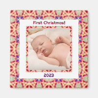 Custom Foto Jolly Happy Baby's First Christmas
