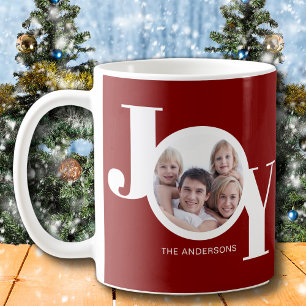 Custom Foto Joy Burgundy Kaffeetasse
