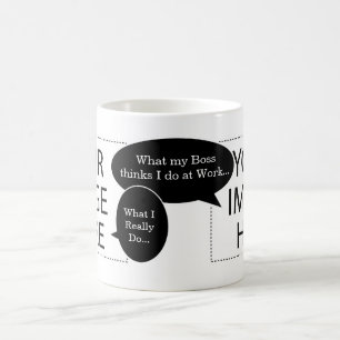 Custom Foto Kaffeemaschine Tasse mit zwei Sprechbl
