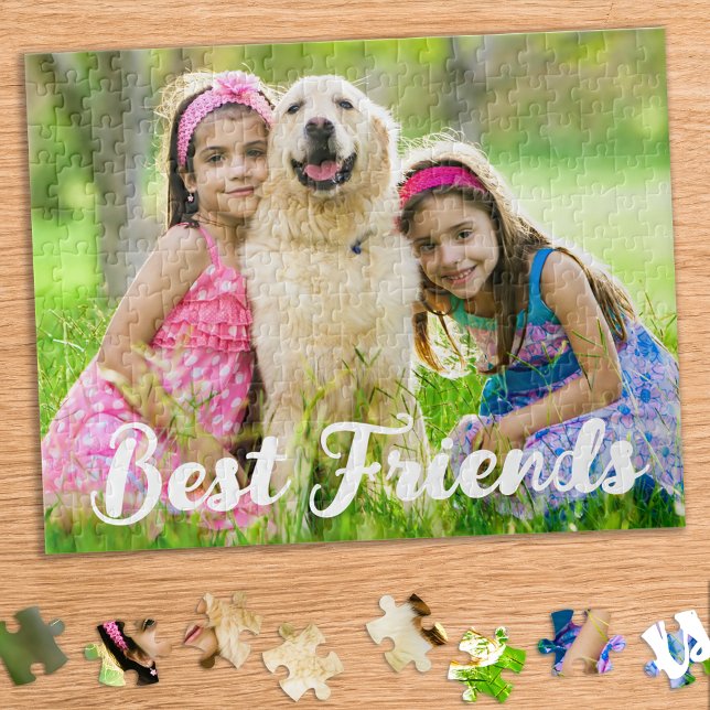 Custom Foto Kids Dog Pet Best Friends Puzzle (Von Creator hochgeladen)