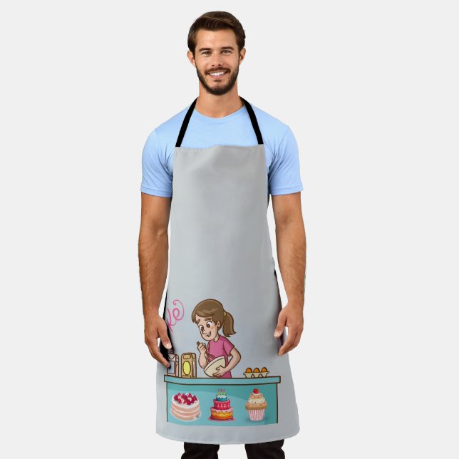 Custom Foto Kitchen Schürze - Geschenk Idee (Getragen)