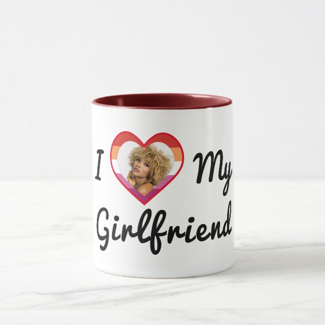 Custom Foto Lesbian Prix I Liebe Meine Freundin Tasse (Zentrum)