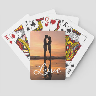 Custom Foto Liebe Girlfriend Boyfriend Script Spielkarten