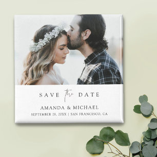 Custom Foto Magnet Save the Date Einladung