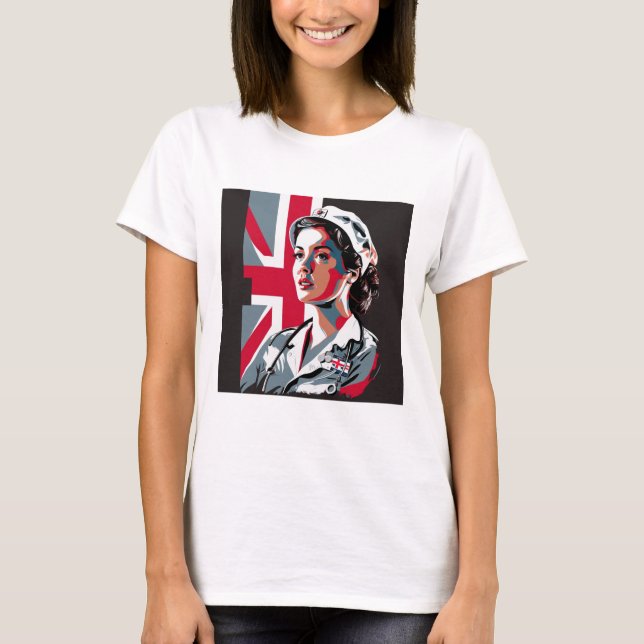 Custom Foto Mama Ehefrau Freundin Nurse T - Shirt (Vorderseite)
