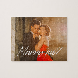 Custom Foto Marry Me Vorschlag Puzzle