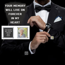 Custom Foto Memorial Groom Cufflinks