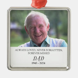Custom Foto Memorial Ornament, Personalisiertes Fo Ornament Aus Metall