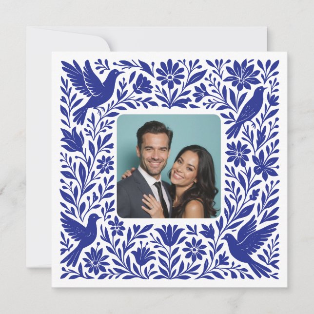 Custom Foto Mexican Otomí Tenango Save the Date Einladung (Vorderseite)