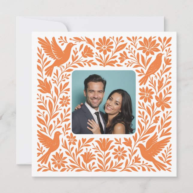 Custom Foto Mexican Otomí Tenango Save the Date I Einladung (Vorderseite)