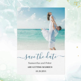 Custom Foto Moden Beach Save the Date Ankündigung