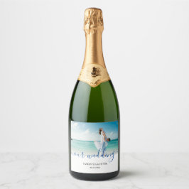 Custom Foto Modern Beach Hochzeit