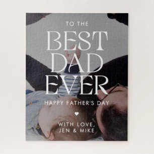 Custom Foto Moderner bester Vater je Vatertag Puzzle