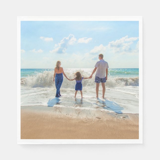 Custom Foto Napkins mit Ihren Lieblings-Fotos Serviette (Vorderseite)