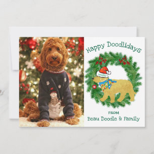 Custom Foto Naughty Christmas Goldendoodle